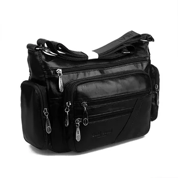 

Vintage Shoulder Bag for Women First Layer Cowhide Messenger Bags Brand Famous Genuine Leather Single CrossBody Satchel Bags