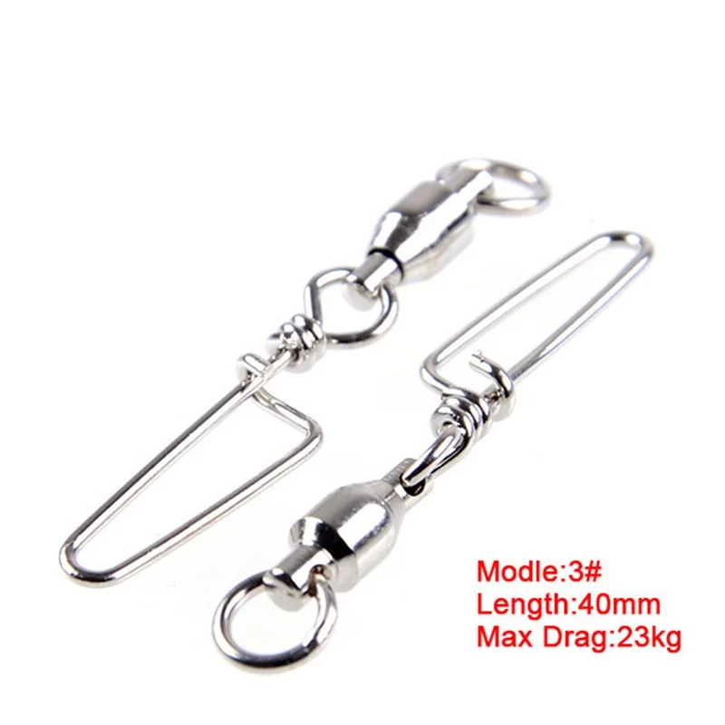 

Connector 50 a pack of 40-94mm Swivel Solid Rings Three Connector Way Lure Fishing Steel Alloy Fishing Tools Free