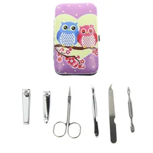 6Pcs/Set 2 Kinds Owl Best French Professional Pedicure And Manicure Tools For Lovers Sweetheart Gift