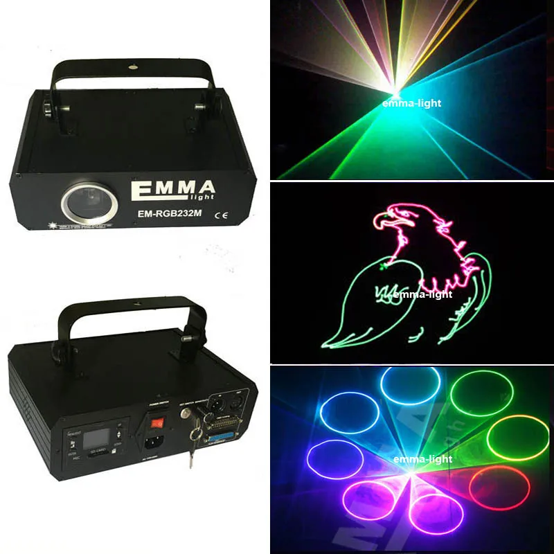 

DMX ILDA SD 2D 3D Multi color 1.2W rgb light/dj lights/stage light/ laser show