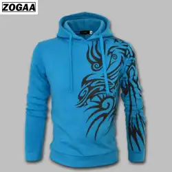 Новая мода печати 2019 спортивная толстовки для мужчин Толстовка мужской с капюшоном хорошее пуловер Одежда ZOGAA B