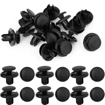 

uxcell uxcell 15 Pcs 8mm Hole Retainer Clips Plastic Drive Rivets Mud Flaps Bumper Fender Push Clips for Honda Accord