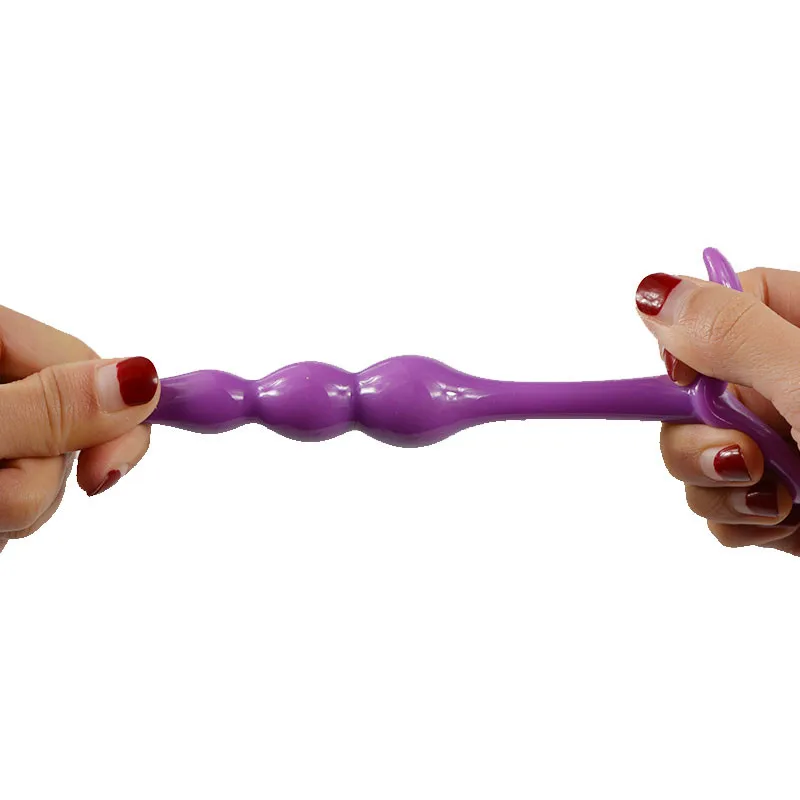 1Pc Mini Flexible Finger Anal Beads Anal Butt Plug G-spot Massager Dildo Plug Silicone Toys for Women3