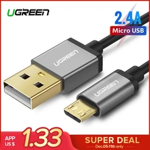 Ugreen Micro USB Cable 2 4A Fast Charging Data Cable for Xiaomi Redmi Note Huawei HTC