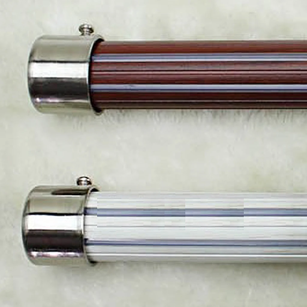 Set of 2 Premium Curtain Finials Recess Brackets Heads For 28mm Inner Diameter Rod, High Quality