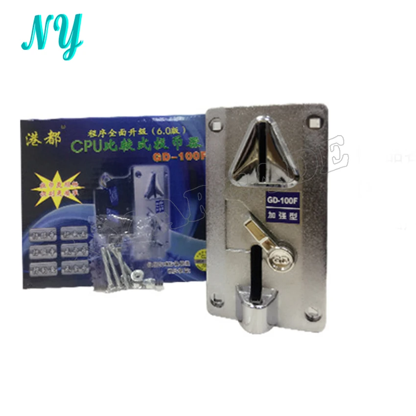 

GD100-F Plastic Panel Advanced Front Entry CPU Coin Selector Coin Acceptor For Vending Machines Arcade Machines for EUR peso