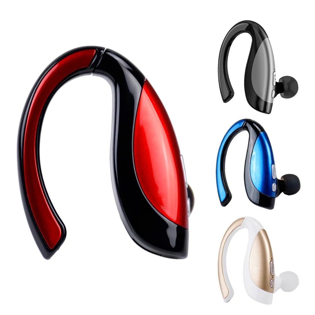 Single Bluetooth Wireless Headset Earphone Ear Hook Stereo Portable