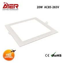 Светодиодная панель 20 Вт квадратный светодиодный FedEx теплый белый/белый, AC85-265V