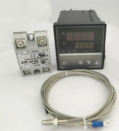 REX-C900 TC/TRD мультивходной ПИД-регулятор температуры + Макс. 40A SSR Датчик термопары K