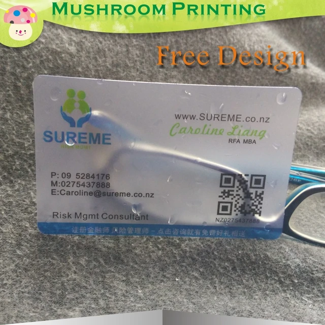 Plastic Business Cards - Print Waterproof and Clear Business Cards