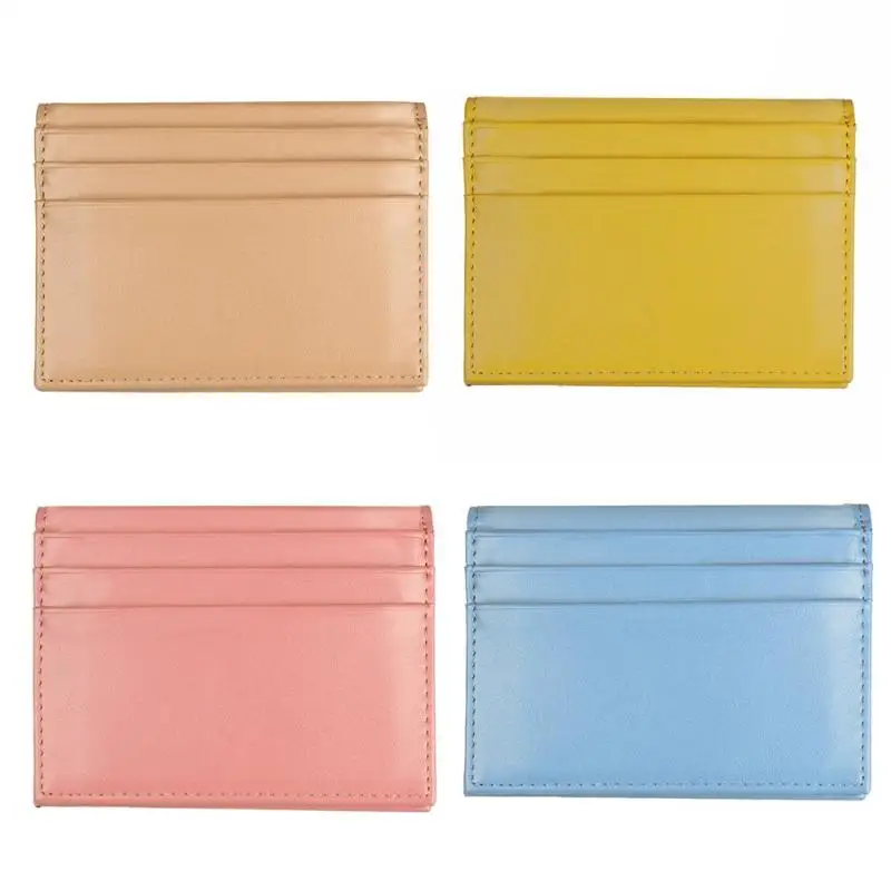 

Simple Solid Color RFID Clutch Women Coin Purse Wallet Leather Card Holder