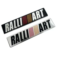 3D металлический автомобильный Стайлинг Ralliart алюминиевая