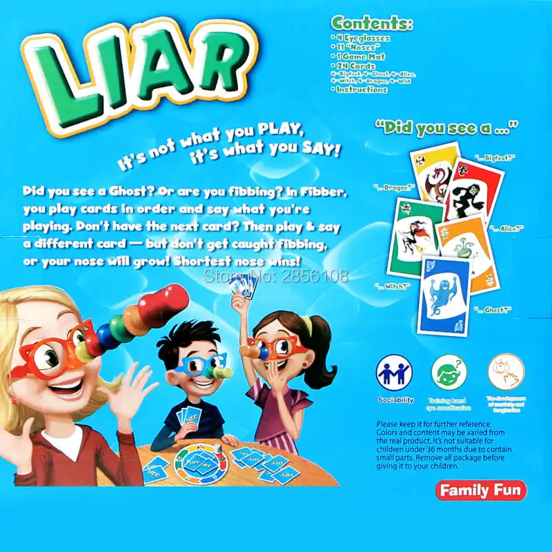 Great Family Fun Educational Toys Fibber Board Game Set Family Fun Liar Game Stretch The Truth Your Nose May Grow 2 4 Players Liar Game Fun Toysfun Fun Toys Aliexpress Great Family Fun Educational Toys Fibber Board Game Set Family Fun Liar Game Stretch The Truth Your Nose May Grow 2 4 Players Liar Game Fun Toysfun Fun Toys Aliexpress