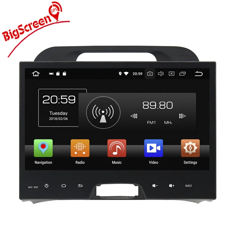 Clearance 2 Din Android 8.0 Car Radio GPS Navi For kia Sportage 2010-2014 car player RAM 4GB+32GB 8 Core multimedia stereo Headunit WIFI 8