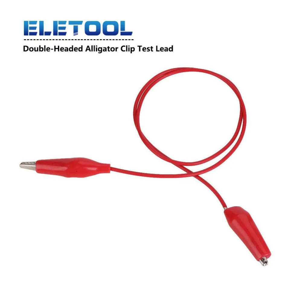 Foraineam 50 Pieces Test Leads with Alligator Clips 5 Colors Doubleended Insulated Testing Wire