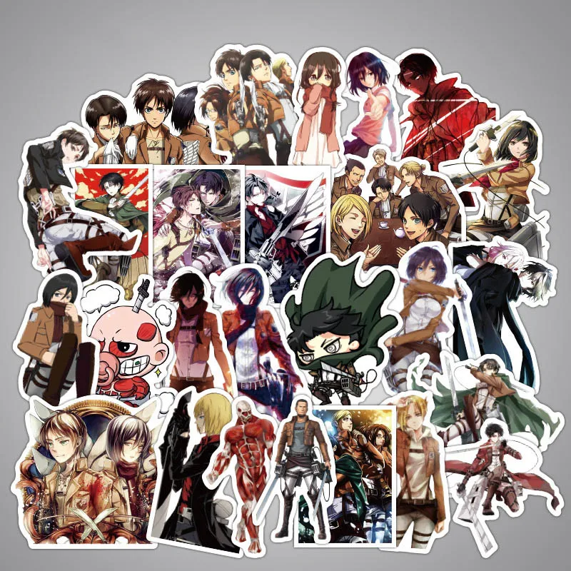 

39Pcs Attack Giant Stickers Anime Stickers Waterproof Adhesive Stickers For DIY Decor Car Styling Bike Motorcycle Phone Laptop