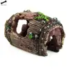 Aquarium Fish Tank Artificial Barrel Resin Ornament Cave Landscaping Decoration G3615 ► Photo 1/2