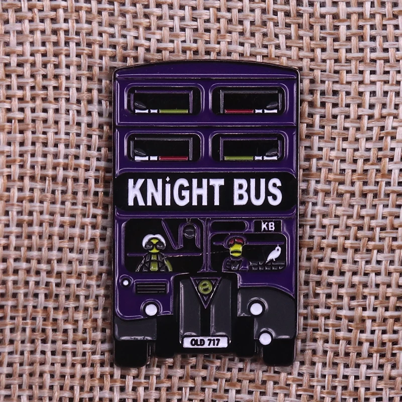 

Harry Potter Knight Bus Lapel Pin Wizarding Travel Transport Badge Enamel pin