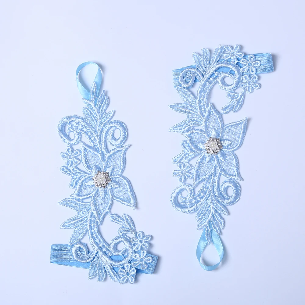 Новинка года; женские сандалии с цепочкой и кружевным браслетом на лодыжке для невесты; пляжные свадебные сандалии; Цвет Синий