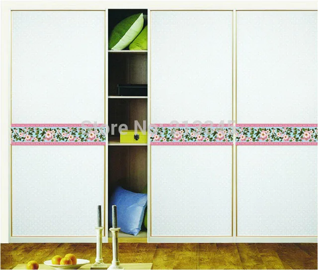 Fundecor Plum Waist Baseboard Wall Sticker Home Decor Bathroom