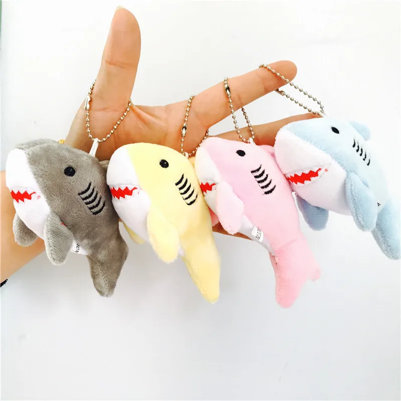 

Kawaii 12CM Key Chain Gift Shark Plush Stuffed TOY DOLL Kid's Small Mini Plush Toys Kawaii Plush