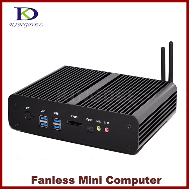 Special Price 2017 New Mini PC i7 5500U Broadwell CPU Fanless Mini PC Computer Intl NUC Core i7 4650U/i7 4500U Haswell,2*LAN+2*HDMI+SPDIF,Wifi