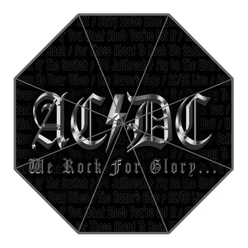 Новое поступление на заказ ACDC зонты креативный дизайн высокое качество складной зонт от дождя - Цвет: Синий