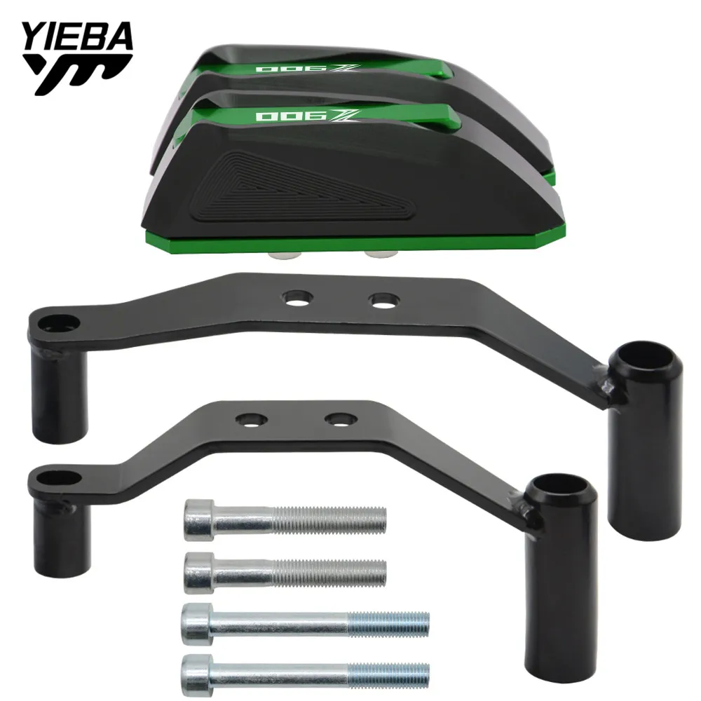 for KAWASAKI Z900 Z 900 2016 2017 2018 with z900 logo Motorcycle Frame Crash Pads Engine Case Sliders Falling Protector Arms