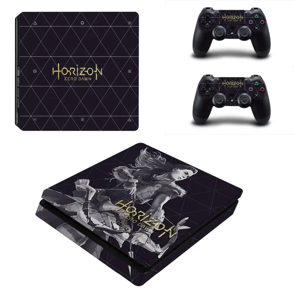 Тонкий виниловый стикер Horizon Zero Dawn PS4 для консоли Sony PlayStation 4 и 2