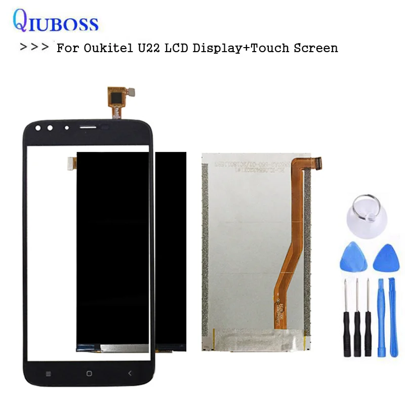 

For Oukitel U22 LCD Display+Touch Screen Assembly digitizer Accessories For u22 phone lcd U22 display with free tools