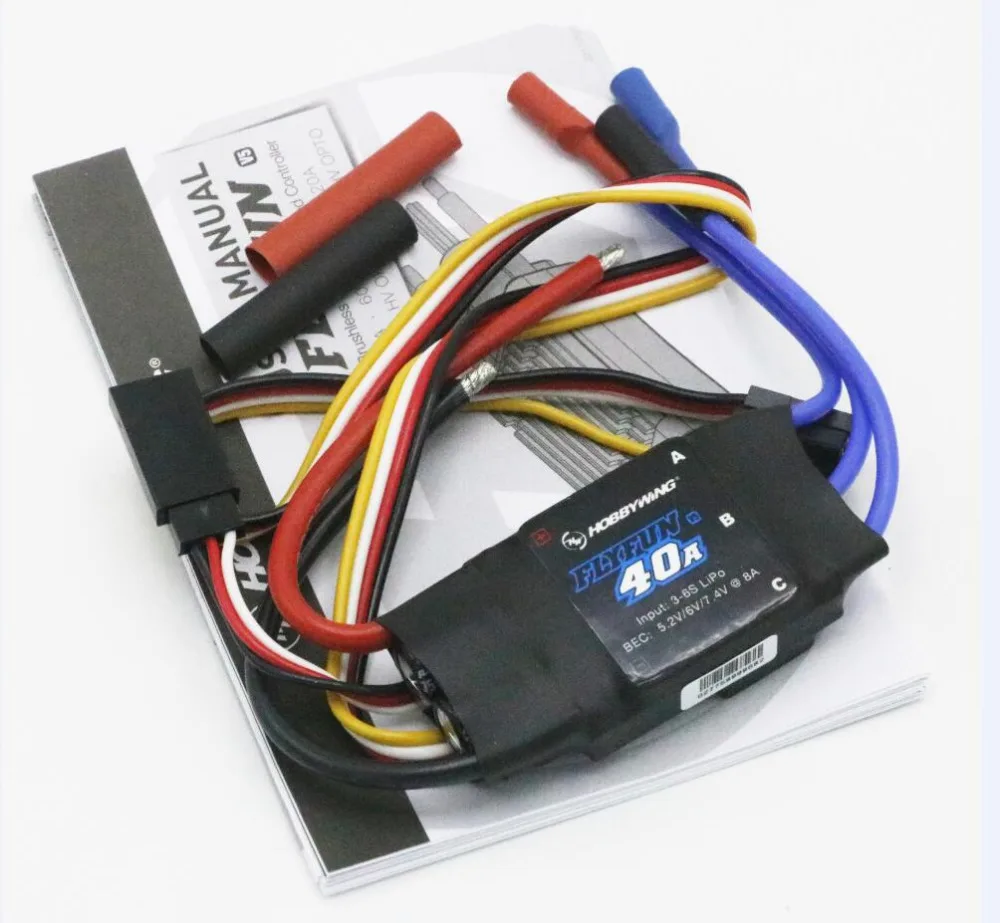 Hobbywing FlyFun V5 30A 2-4S / 40A 3-6S LiPo электрический регулятор скорости ESC w/ BEC программируемый