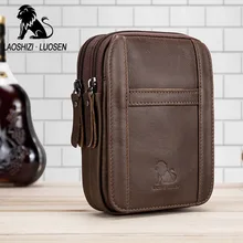 LAOSHIZI из натуральной кожи Для мужчин Талия пакеты дизайнер кожа Повседневное поясная высокое качество унисекс пояс Сумка Поясные сумки