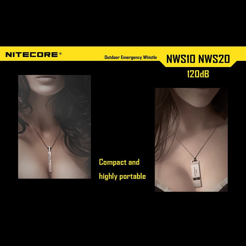 Nitecore NWS10 привлекательный прочный и портативный уличный аварийный свисток|nitecore