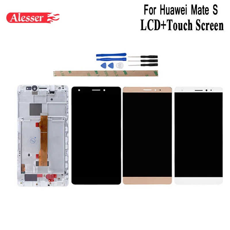 

Alesser For Huawei Mate S LCD Display and Touch Screen +Frame Assembly Repair Parts 5.5inch Replacement Phone Accessory+Tools