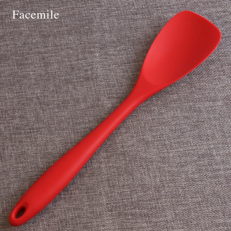

Large Silicone With Core Spoon All-Purpose Silicone Heat-Resistant Spoon Spatula Kitchen Accessories Gift