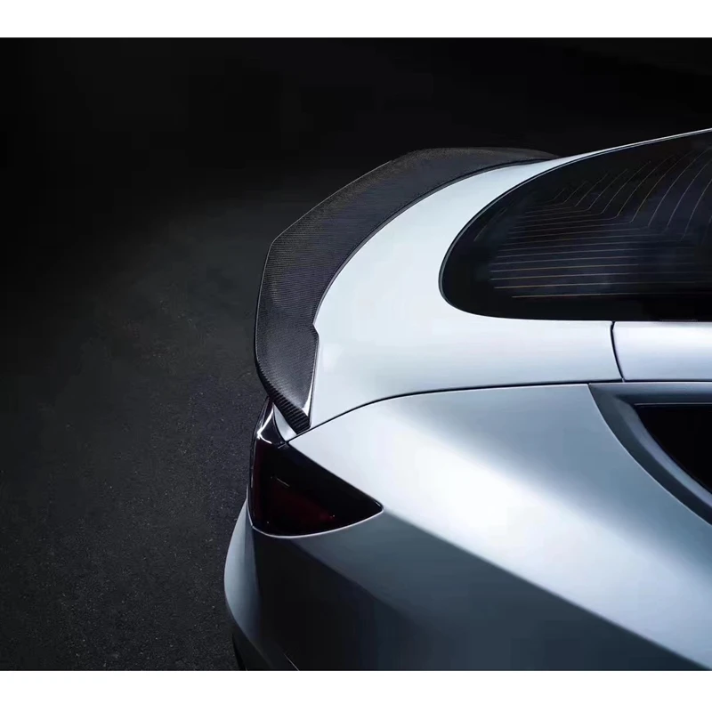 Для Tesla модель 3- задний карбоновый задний Багажник крыло спойлер задний спойлер на крыло, крышу багажник губы крышка багажника автомобиля Стайлинг