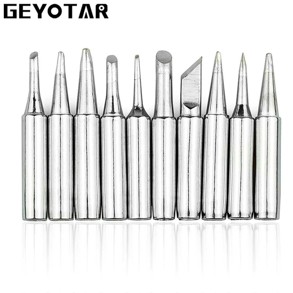 NEWACALOX-10pcs-Lead-free-Solder-Screwdriver-Iron-Tip-900M-For-Hakko-Rework-Soldering-Station-Tool