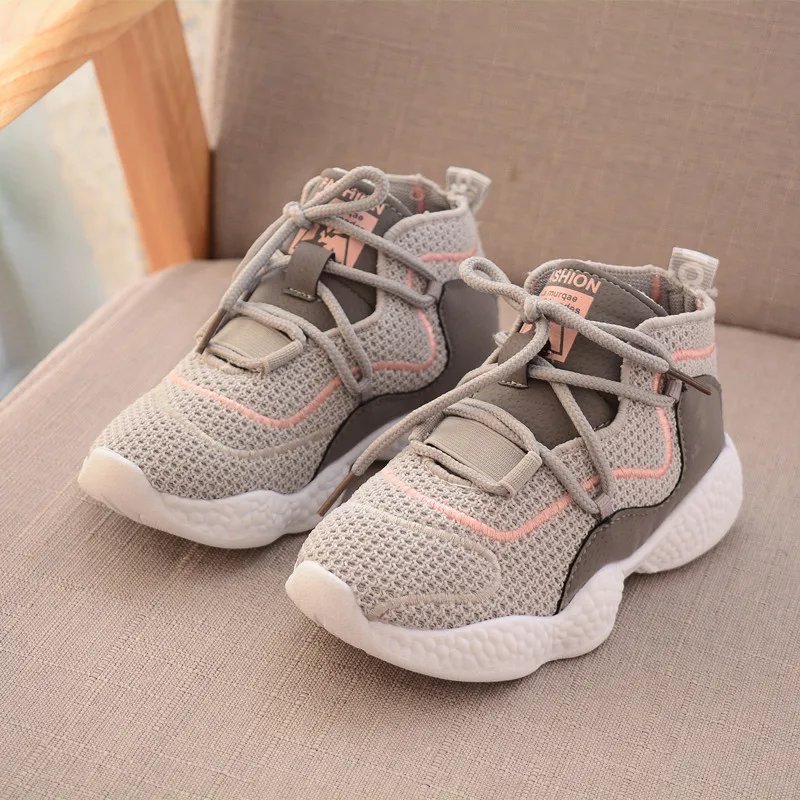 

2018 Top Quality Kids Sneakers Autumn New Style 1 To 5 Year Old Baby Boys And Girls Running Shoes Fashion Casual Sports Shoes