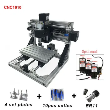 

DIY Hobby Mini Laser Engraving Machine CNC 1610 Laser engraver 15w Cutting Tools ER11 GRBL for Wood PCB PVC Mini CNC Router