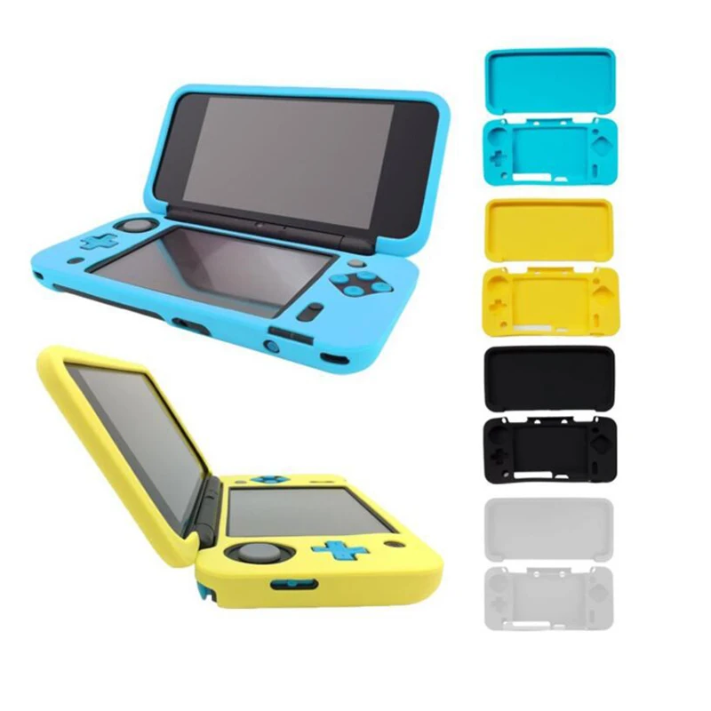 For Nintendo New 2ds Xl Ll Silicone Case Protective Cover Skin For New Nintendo 2ds Ll Xl Rubber Protective Shell Case Cases Aliexpress