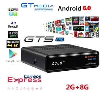 

EU cccam Freesat GTmedia GTS PRO Android 6.0 IPTV Smart TV BOX Amlogic S905D Combo DVB-S2 Satellite Receiver 2G/8GB Set top box