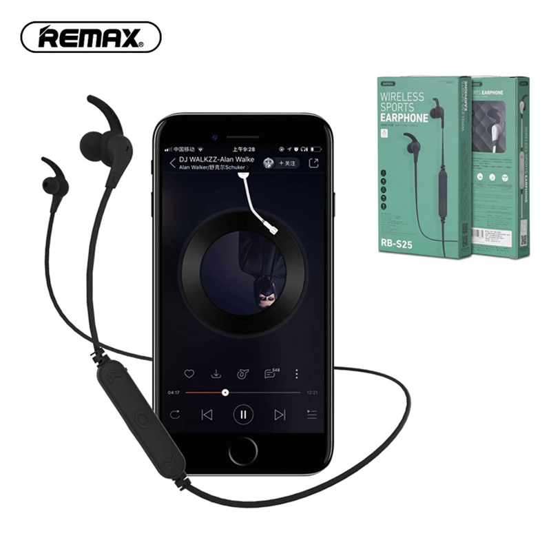 Remax RB-S25 Спортивная Bluetooth гарнитура беспроводные стерео музыкальные наушники для iPhone Xiaomi