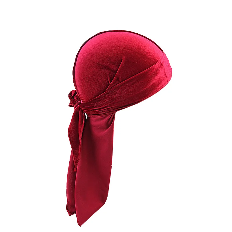 New-Material-Durag-Men-s-Velvet-Durags-Bandana-Turban-Doo-rag-Biker-Headwear-Headband-Pirate-Hat(10)