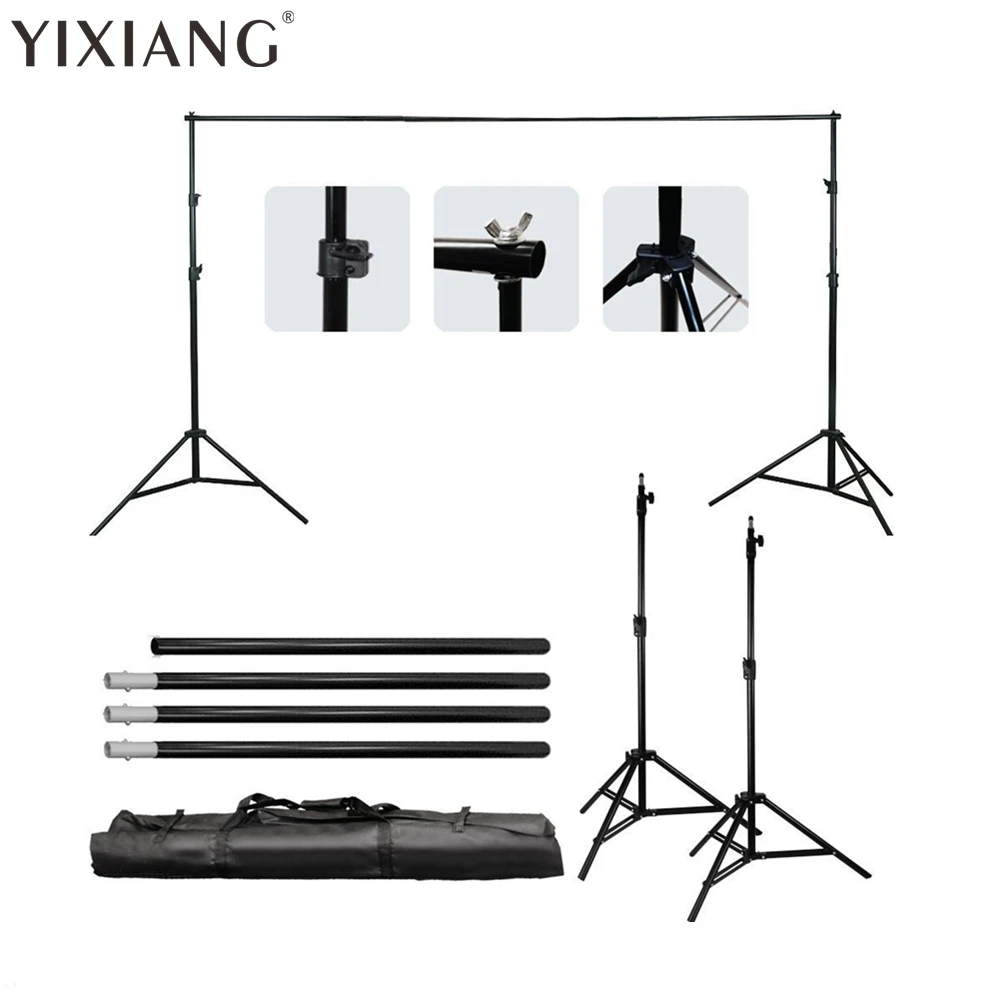 YIXIANG 2 м X 2 м 6.5FTX6.5FT фоновый Фон Стенд Поддержка системы Профессиональная фотография Фотостудия+ сумка для переноски