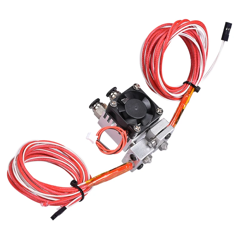 Best 3D Chimera Hotend Kit Dual Color 2 In 2 Out Extruder Multi Extrusion All Metal V6 Dual Extruder 0.4Mm 1.75Mm 3D Printer Parts