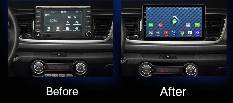 Discount Android 8.0 2+32G  4G 3G WIFI netcom 2.5D 9 inch For KIA k3 RIO 2017 Car gps radio dvd player support steering wheel control 1