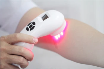 

handheld portable handy Body pain relief laser therapy device with 808nm and 650nm Low level laser rechargeable free shipping