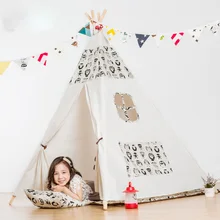 Индийские дети, Палатка Большой Крытый игровая комната ребенка принцесса кукольный домик ткань палатки детская комната