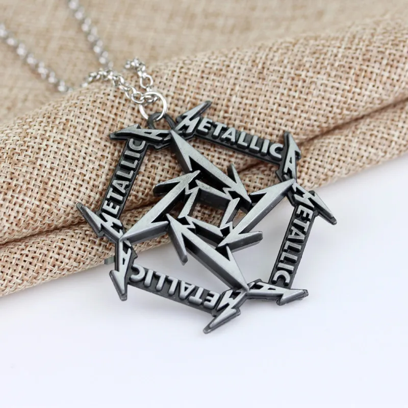 Metallica Necklace Heavy Metal Band 