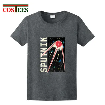 

Vintage Sputnik Stars CCCP T shirt men Personalized Tshirt Russian CCCP Yuri Gagarin T-shirt Custom Retro style Tops Hipster Tee